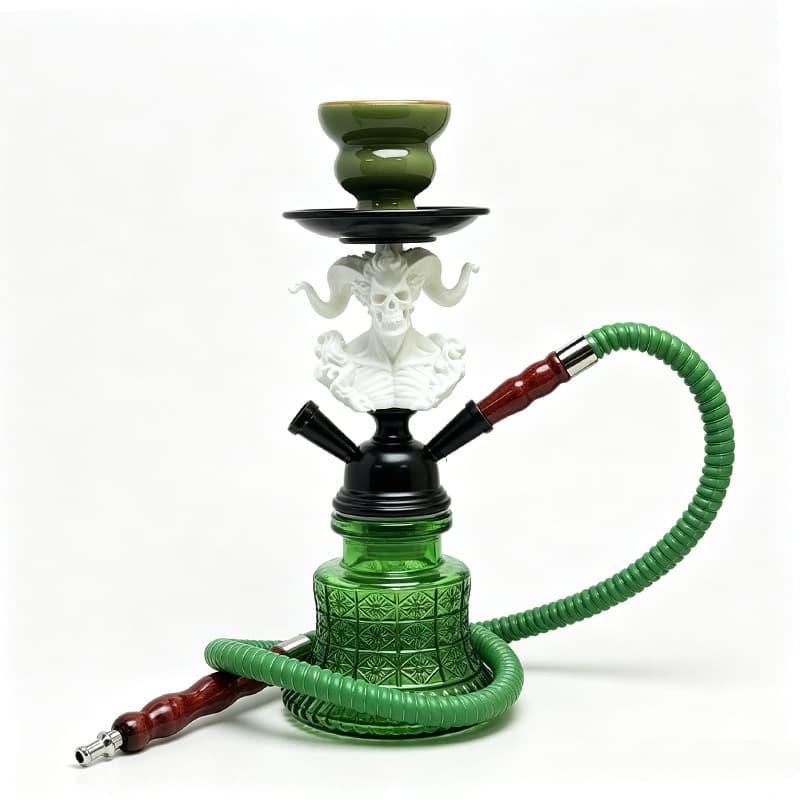 Cross-border Supply Hookah Factory Arabic Hookah Set Single/Double Hose Glass Hookah Accessories hookah
