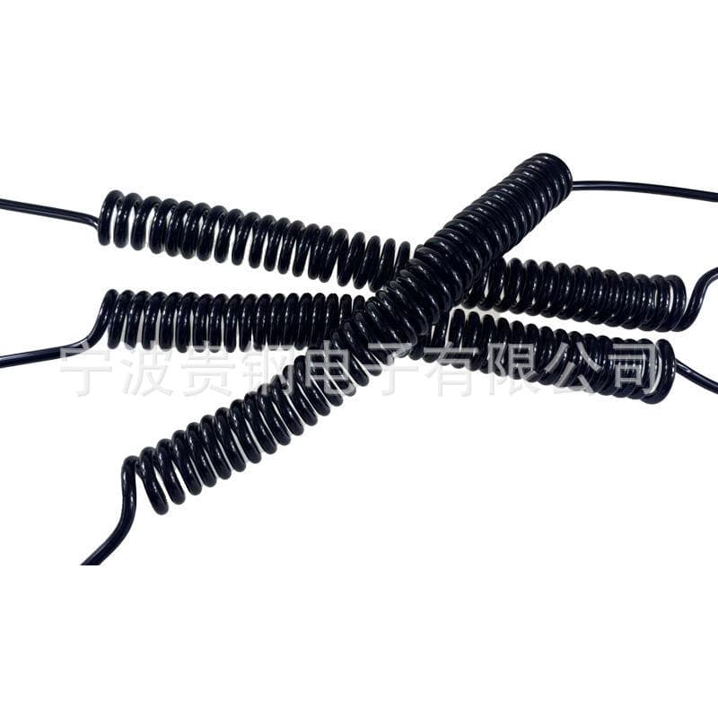 PVC/PU Spring Coil Power Cable Extension Cord Retractable Suitable for Computer Cases and Other Electronic Machines
