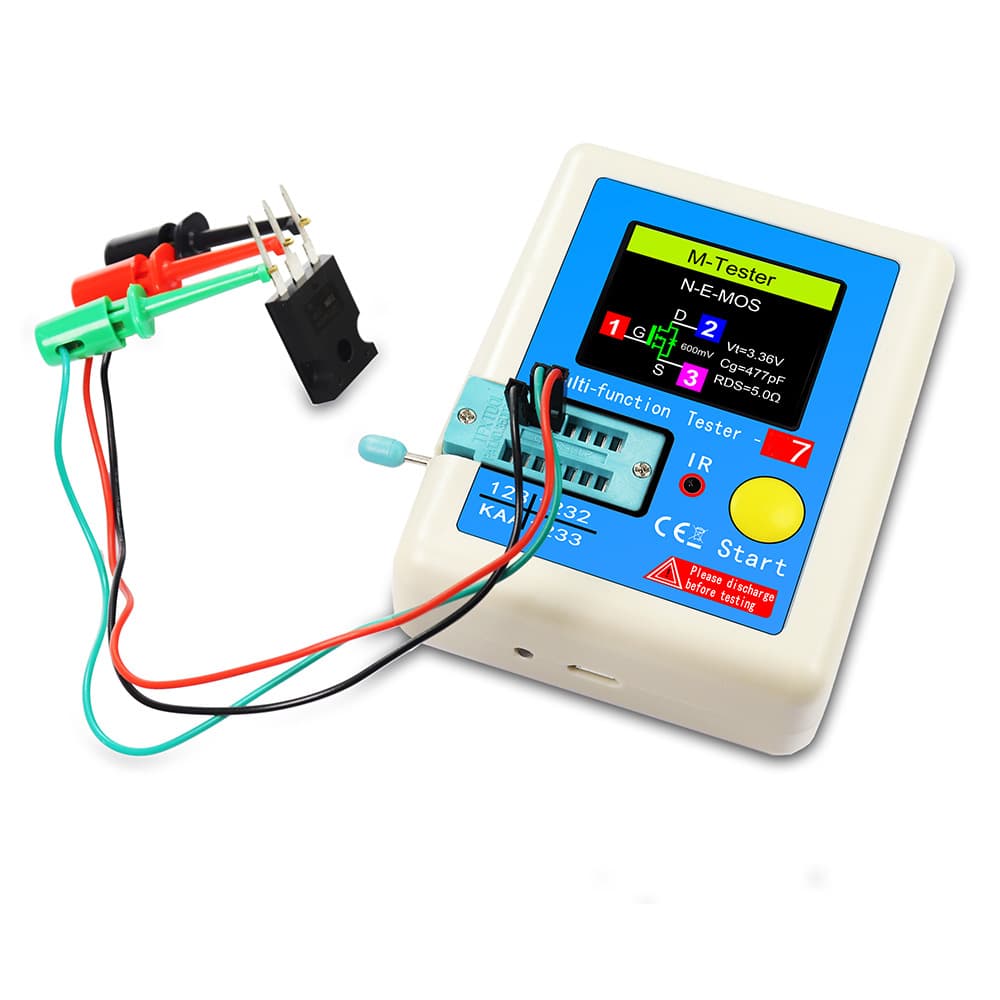 In Stock, Fast Shipping Multifunctional Transistor Capacitor Resistor MOS Tester ESR LCR-T7 Full Color Graphic Display