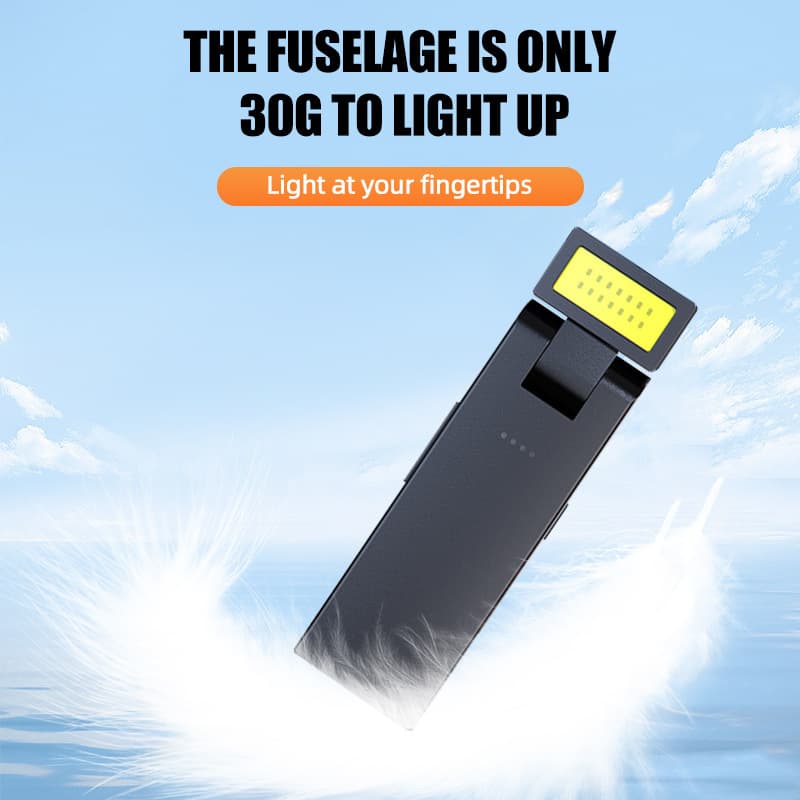 Work Light, On-board Mini Tool Light, Long-lasting Rechargeable Magnetic Portable Small Flashlight for Outdoor Camping Warning
