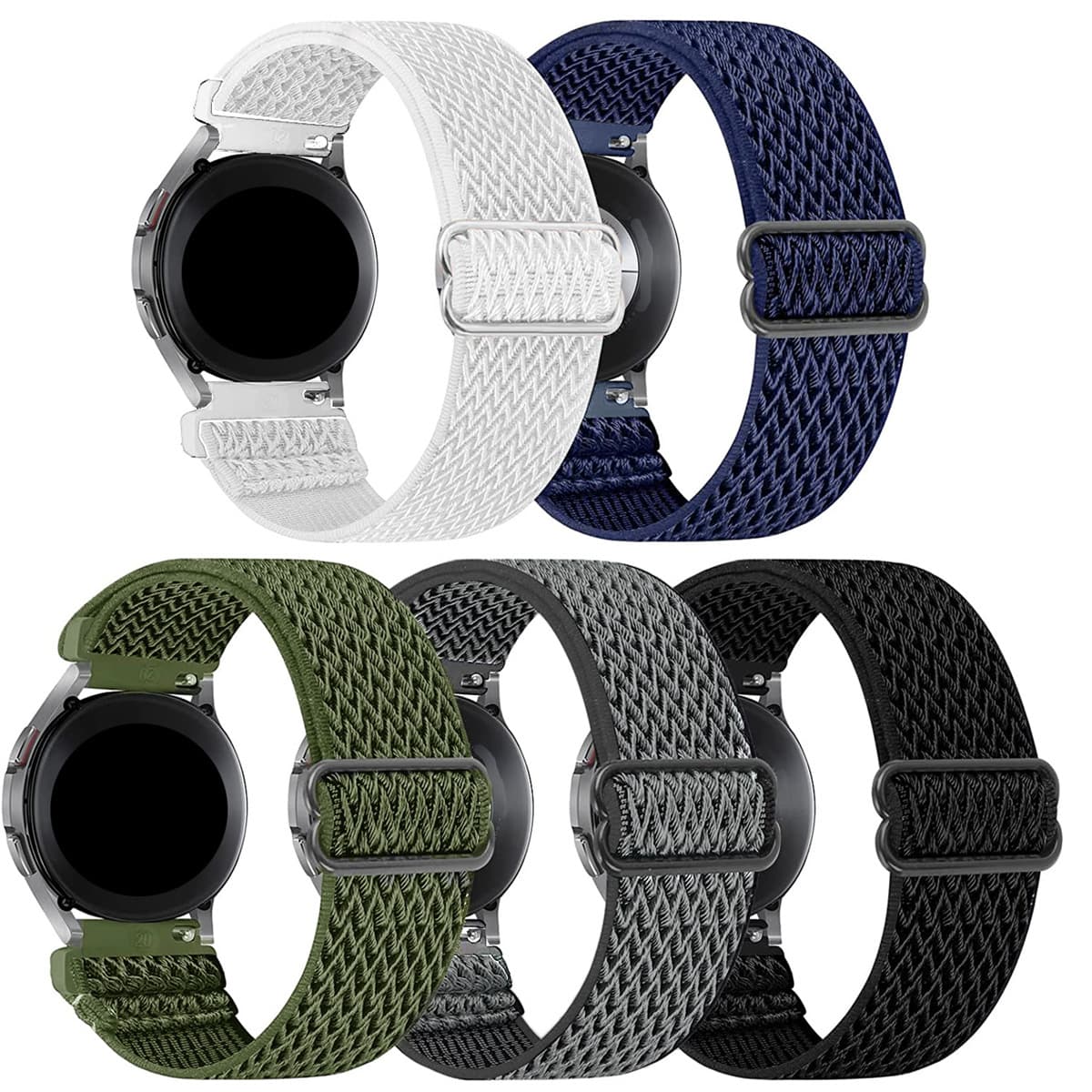 Compatible with Samsung Galaxy Watch6 Smart Strap for Active/Gear S3 Classic Elastic Band