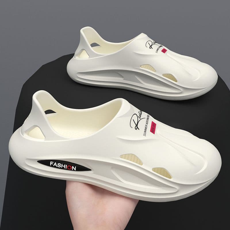 Cloud-like Feel Crocs Men's Summer Outdoor 2025 New Beach EVA Casual Non-Slip Closed-Toe Sandals Women