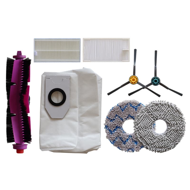 V10/V12/W11 Robot Vacuum Accessories Roller Brush Main Brush Filter Element Mop Cloth Dust Bag Trash Bag