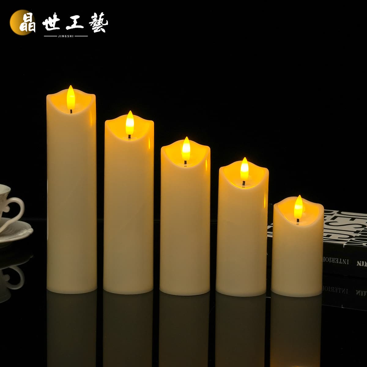 LED electronic candle light, simulated swinging flame, fake candle, bar, restaurant, wedding, home decoration, romantic confession