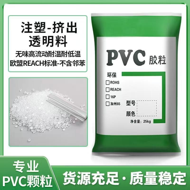 Transparent PVC raw material goggles, EU environmentally friendly wear-resistant PVC plastic granules, PVC food-grade granules, medical grade