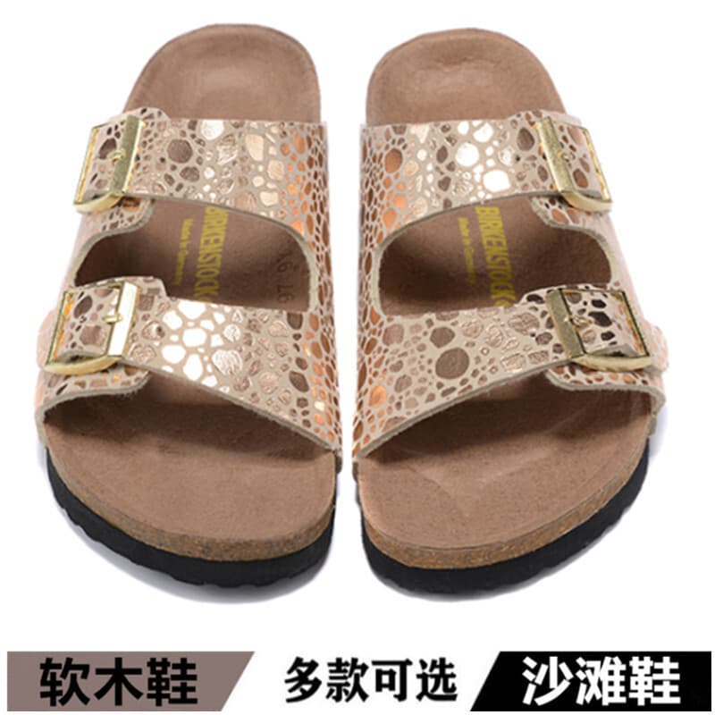 Summer Children's Slippers Soft Sole Flat Slippers Outdoor Wear Sandals Flat Shoes Cork Sandals Beach Shoes