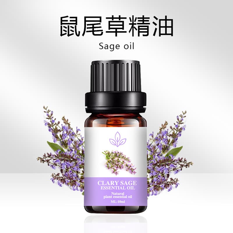 Sage Essential Oil Plant-Based Aromatherapy Oil Cross-Border Amazon Export Fragrance Oil Manufacturer 10ML Sage Oil