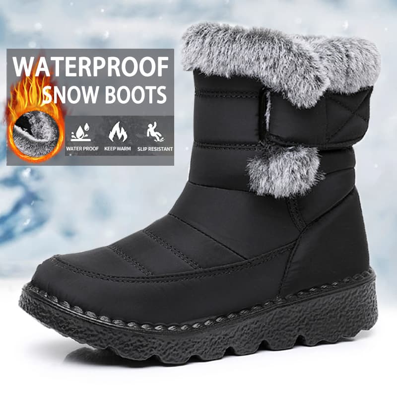Large Size Winter Snow Boots Unisex Fleece-Lined Thickened Cotton Boots Cross-Border Temu Height-Increasing Thick Sole Cotton Shoes Factory Direct