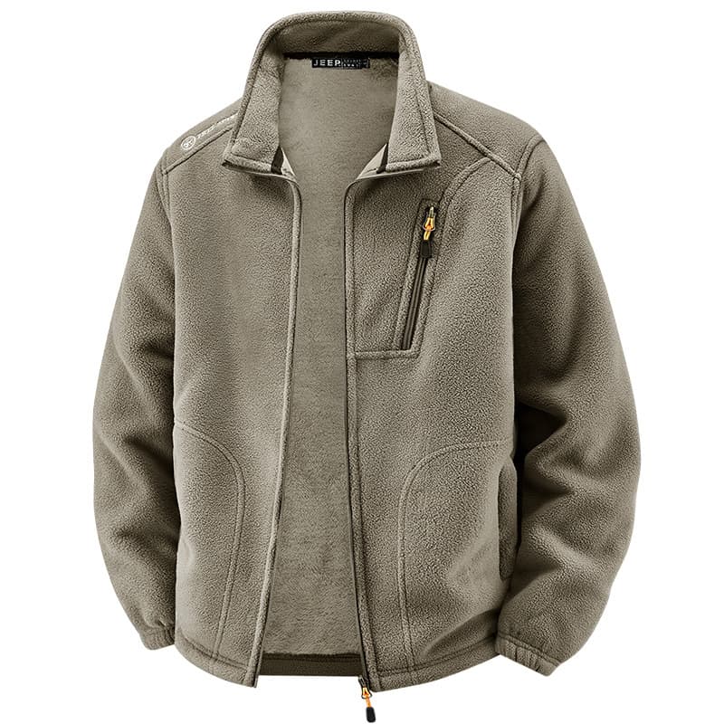 Plus Size 2025 New Style Men's Jacket, Fleece Pullover Sport Hoodie Jacket, Fleece-Lined Windbreaker Inner Layer Polar Fleece