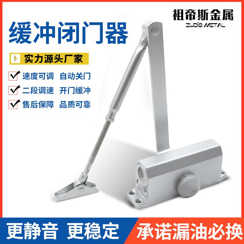 Small Automatic Fireproof Door Closer Engineering Device Hydraulic Buffer Door Closer Suitable for Steel and Wooden Doors