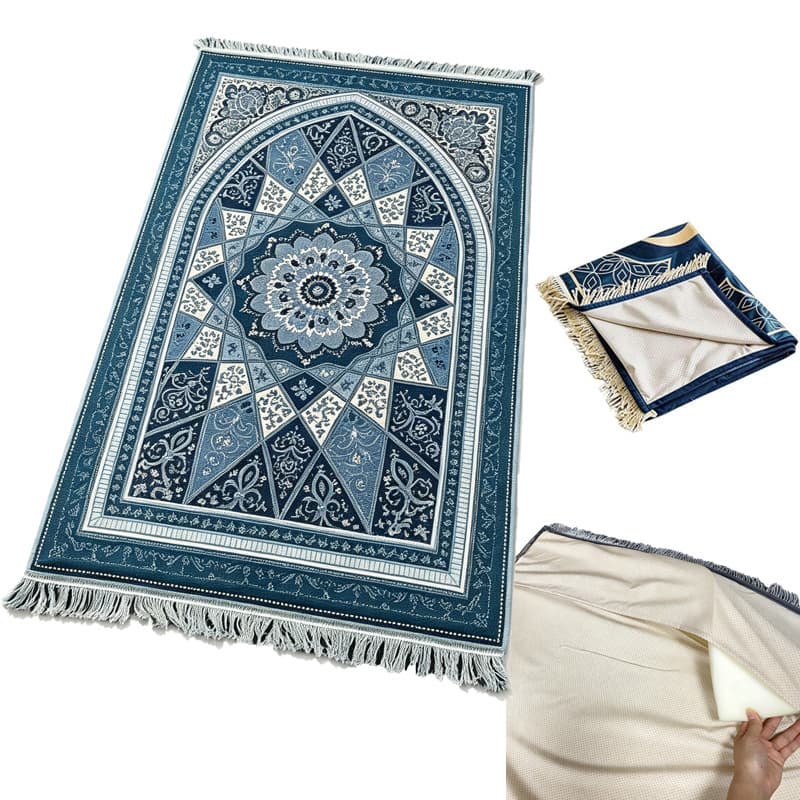 Cross-border Thickened Prayer Mat, Portable, Home Use, Non-slip, Living Room Worship Mat, Washable