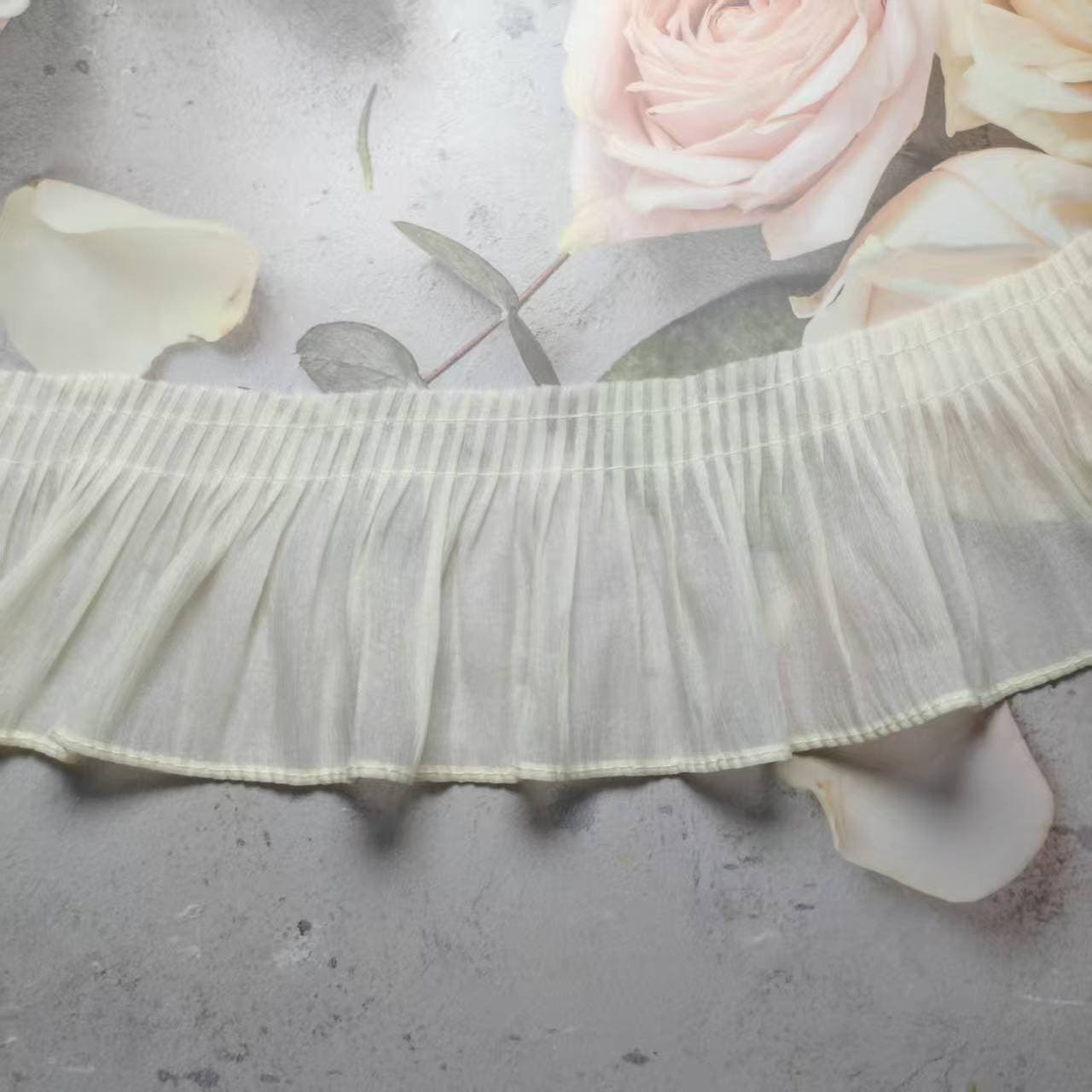 Women's and children's clothing universal collar, cuffs, hem pleated lace