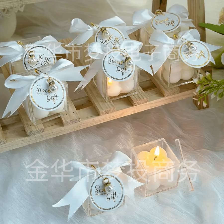 Creative Scented Candle Magic Cube Box Tag Candle Wedding Decoration Home Fragrance Candle Wholesale