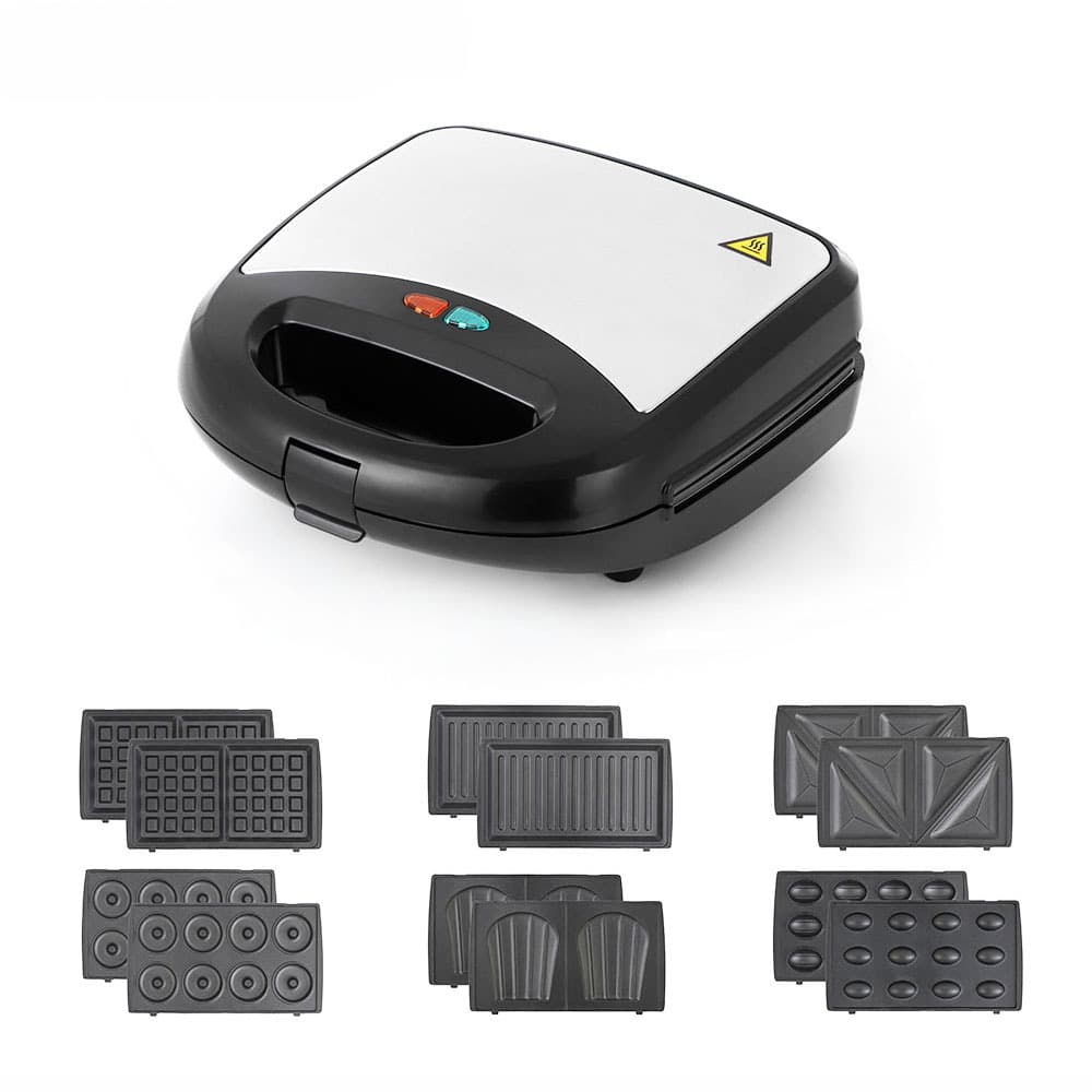 110V Sandwich Waffle Maker Donut Machine Breakfast Machine Nut Machine Light Toast Toaster