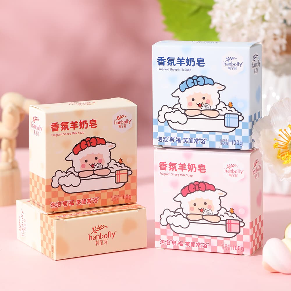 Han Baoli Soap Baby's Full Moon Birthday Return Gift 100th Birthday Banquet Souvenir Fragrance Goat Milk Soap Inner