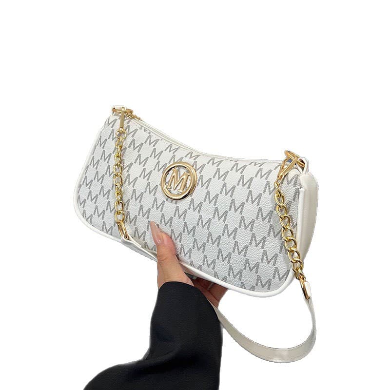 2025 New Fashion Niche Underarm Bag Stylish Personalized Shoulder Bag Letter Print Crossbody Bag Crescent Bag
