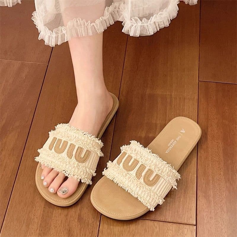 Women's Summer Slippers 2026 New Arrival, Stunning High-End Style, Versatile Fashion for Dresses, Beach and Sandals Flat Slide