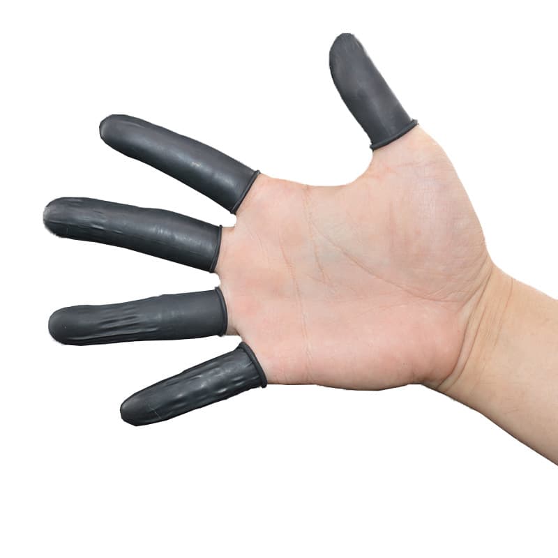 Yicheng Black Anti-Static Finger Cots Latex Finger Cots Black Conductive Finger Cots Dust-Proof Finger Cots 500g
