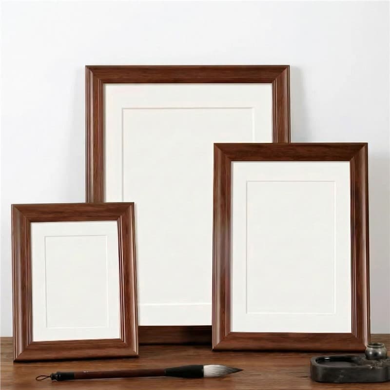 Calligraphy and Painting Frame Empty Frame A3 A4 Tabletop Frame 4K 8K Puzzle Outer Frame Wall Mount DIY