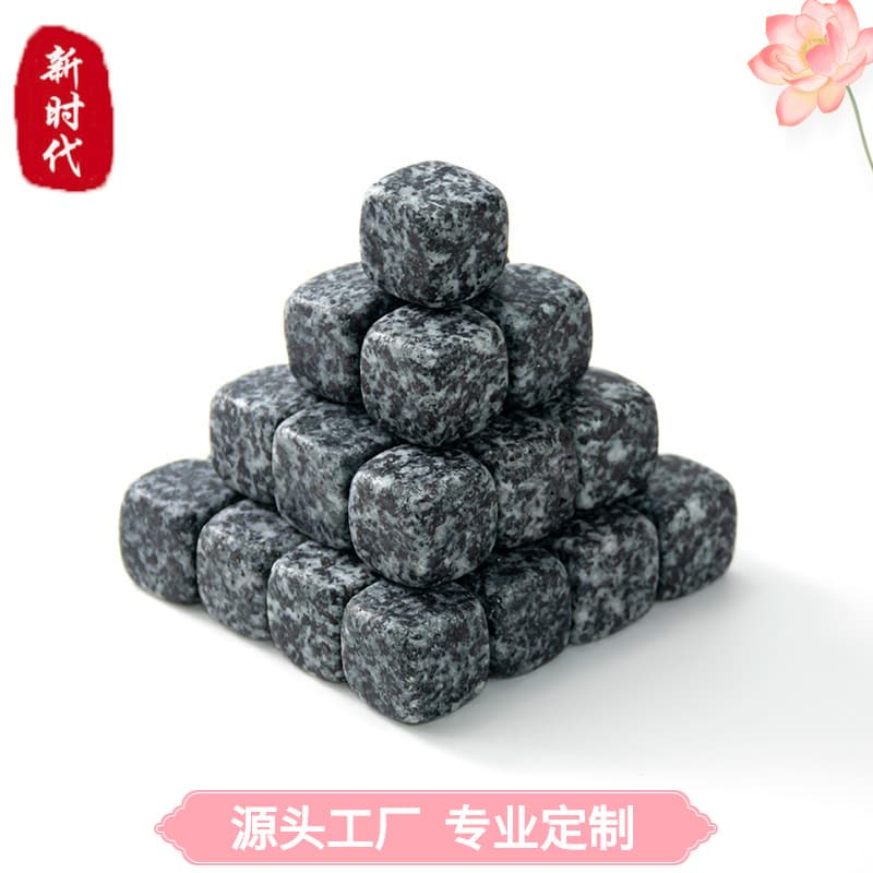 Factory Direct Supply Marble Cubes Ice Wine Stones, Granite Whiskey Freezing Stones Reusable Foreign Trade Source