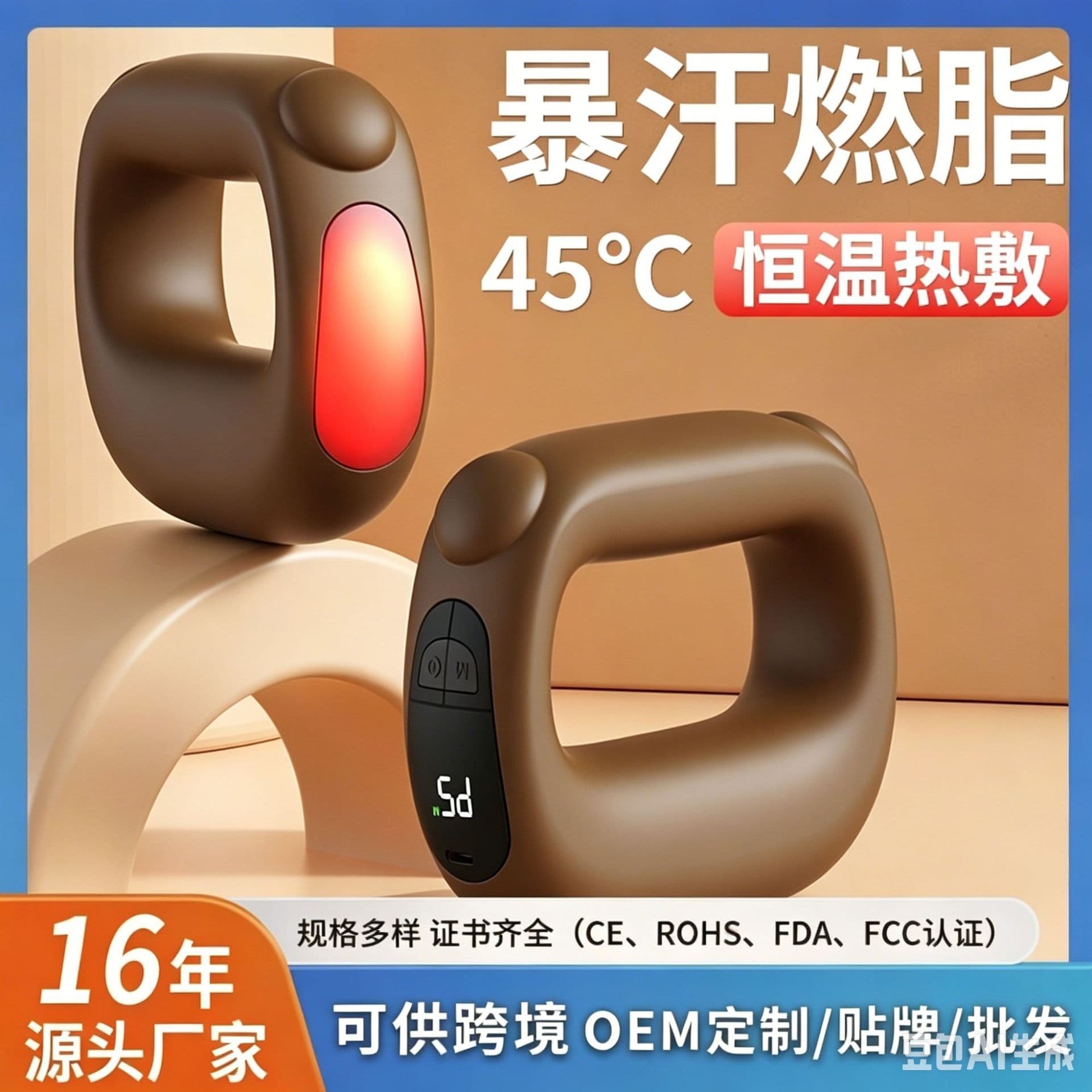 Fascia Ring Massage Gun Cross-Border Vibration Massager for Shoulders and Neck, Yoga Ring Mini Shaking Massager