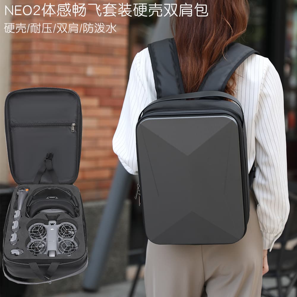 BKANO Compatible with DJI NEO2 Motion Sensing Storage Bag, Motion Sensing Fly More Combo Backpack, Hard Shell Bag