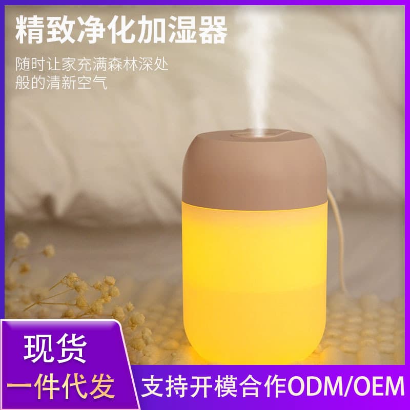 New Night Light Humidifier Desktop Home Quiet Humidification USB Multi-functional Car Air Purifier Spray