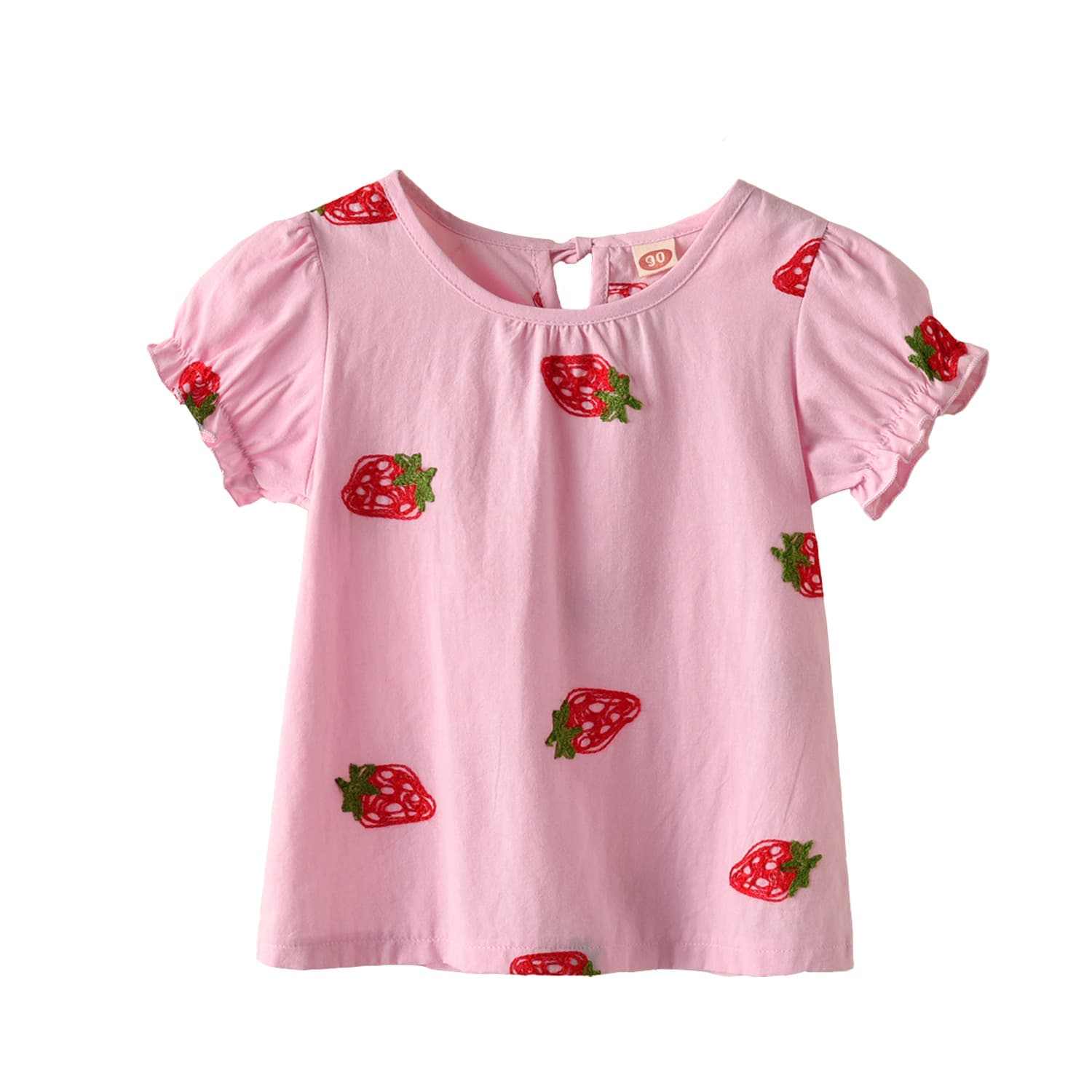 Girls Summer Short Sleeve Stylish T-Shirt 2025 New Baby Kids Basic Top Korean Style Children's Clothing Trendy