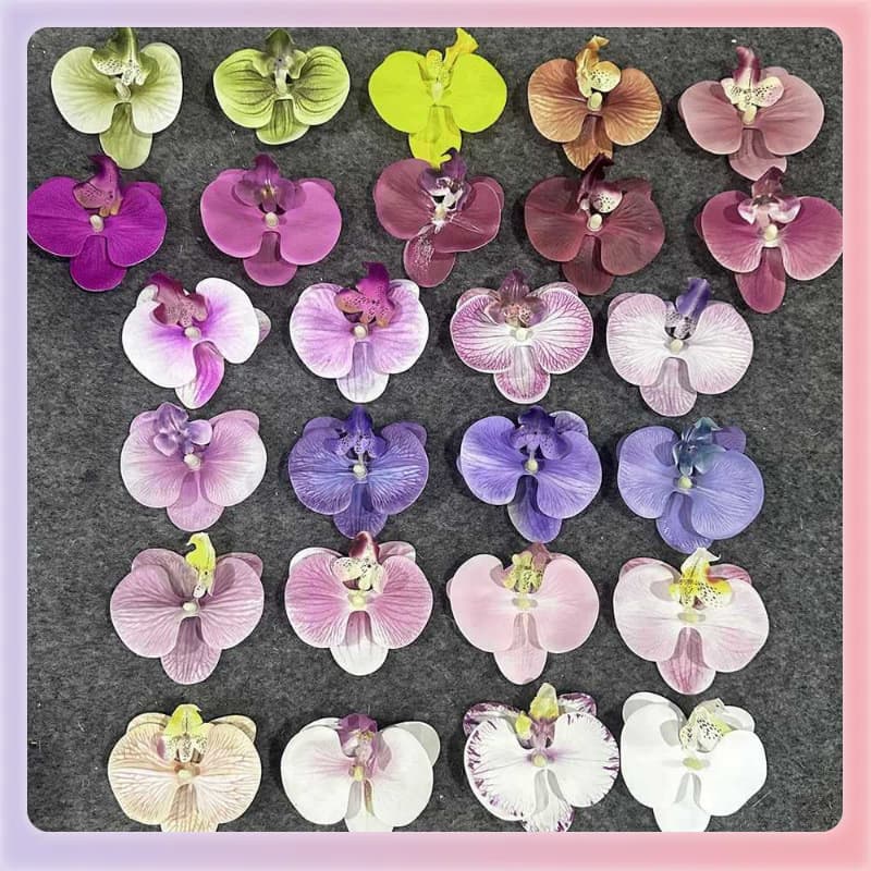 ✅ Film Small Butterfly Orchid Head 3D Printed Film Material Gift Box Flower Box with Flowers Party Favor Box Set