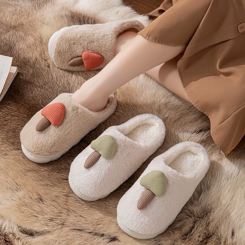 Men's Cotton Slippers Closed-Toe for Autumn and Winter, New Warm Comfortable Thick Sole Dormitory Student Indoor Home Cotton Slippers for Men