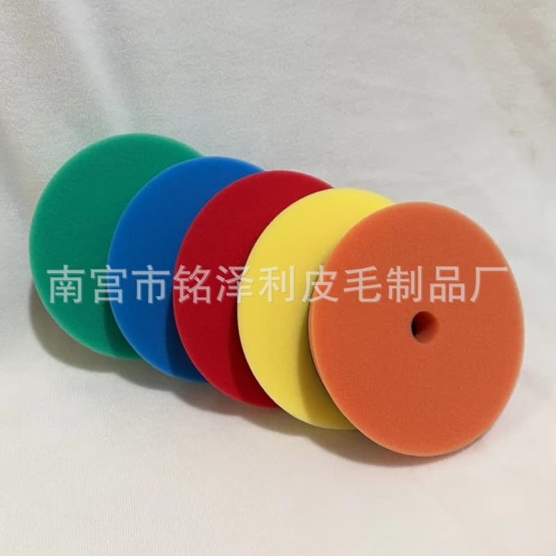 DA Machine Beveled Edge Sponge Waxing Polishing Pad Mirror Finish Pad Random Orbital Polisher Eccentric Machine Sponge Pad Car Paint Scratch Repair