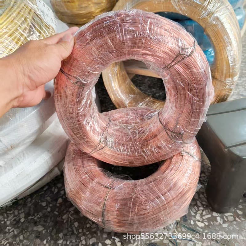 High-Purity Corrosion-Resistant Red Copper Wire Bulk Stock Fully Soft Bare Copper Wire Cross-Border Custom Length Spool Spooled DIY Copper Wire