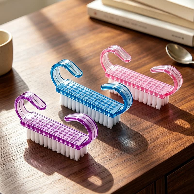 Wholesale Colorful Nail Brush, Nail Dust Remover, Horn Powder Brush, New Nail Art Tool, Cleaning and Polishing Nail Surface Brush