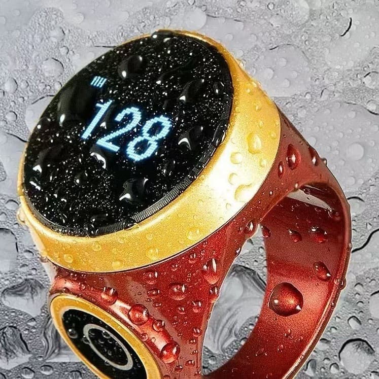 Cross-border S9 Manual Ring Electronic Counter Visual Counter Touch Digital Display Press-to-Charge Smart Glow