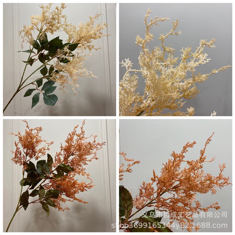 Autumn-colored artificial flower rosebuds, perfect for living room and dining table decorations, floral arrangements, and indoor floral art.