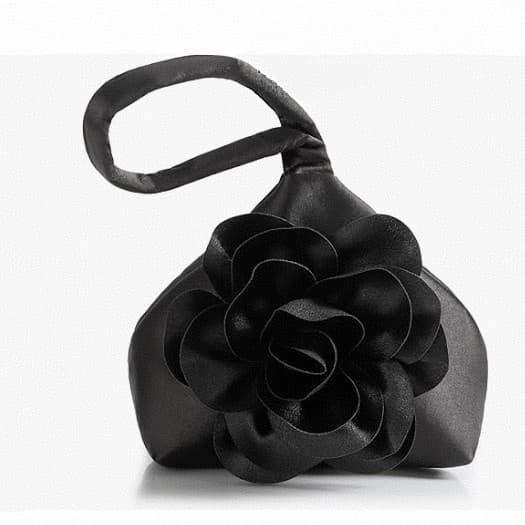 Three-Dimensional Western-Style Flower Women's Handbag New Satin Evening Bag