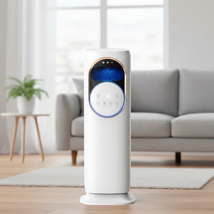 2026 New Air Cooler Fan Silent Evaporative Cooler Heater Home Portable Small Air Conditioner Energy-Saving Cooling and Heating 2-in-1 Unit