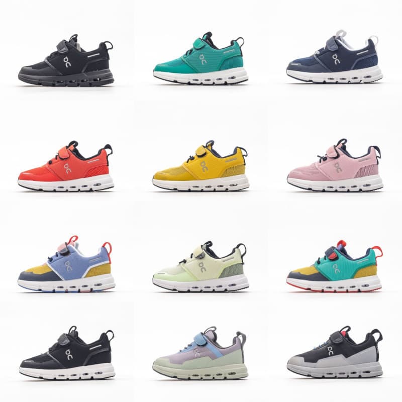 Top-tier On Running Kids' Retro Mesh Breathable Outdoor Casual Jogging Shoes with Cushioning and Shock Absorption