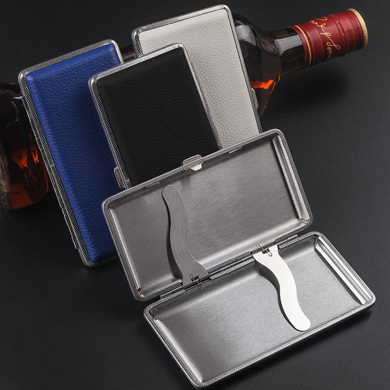 Special extended cigarette case, leather cigarette case, large cigarette case, men's 120mm cigarette extended cigarette case, hand-rolled cigarette case, portable and pressure-resistant