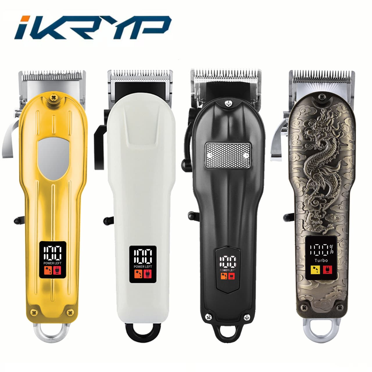 Cross-border Electric Hair Clipper Engraving Trimmer LED Display Home Hair Cutting Clipper USB Rechargeable Hair Clipper