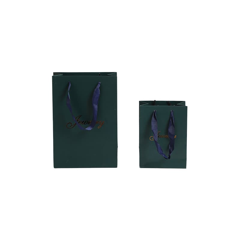 Best-selling Solid Color Small Gift Tote Bag, Minimalist Jewelry Paper Bag for Necklace and Ring Packaging, Wholesale
