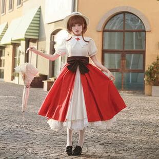 Cardcaptor Sakura Cosplay Costume Sakura Kinomoto Dress Anime Same Style Grandfather's Gift Cosplay Clothing Women's Dress