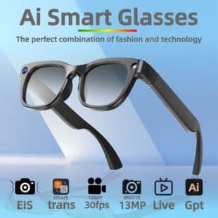 Factory Direct AI Glasses, Anti-Shake Photo and Video, Recording Transcription, Bluetooth Calling, Video Live Streaming, AI Translation Smart Glasses