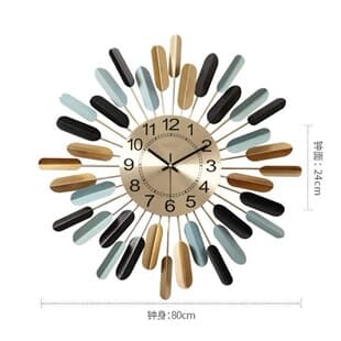 Wall Clock Simple Creative Personality Decorative Hanging Clock Silent Home Wall Cross-border Factory Wholesale Clock Creative Design
