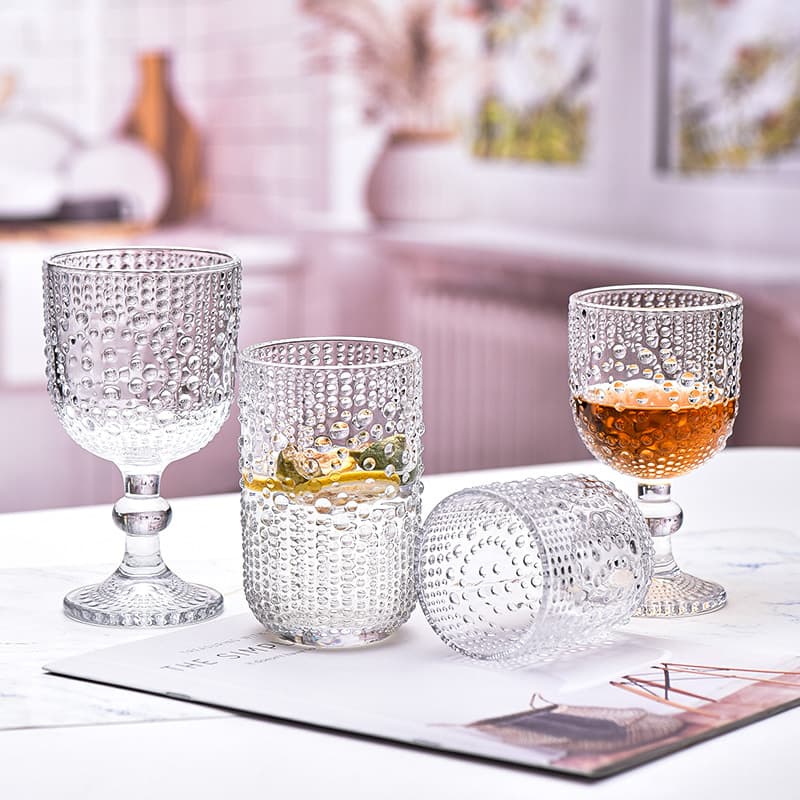 Creative Home Wine Glass, Simple Retro Transparent Premium Water Cup, Wholesale Juice Glass