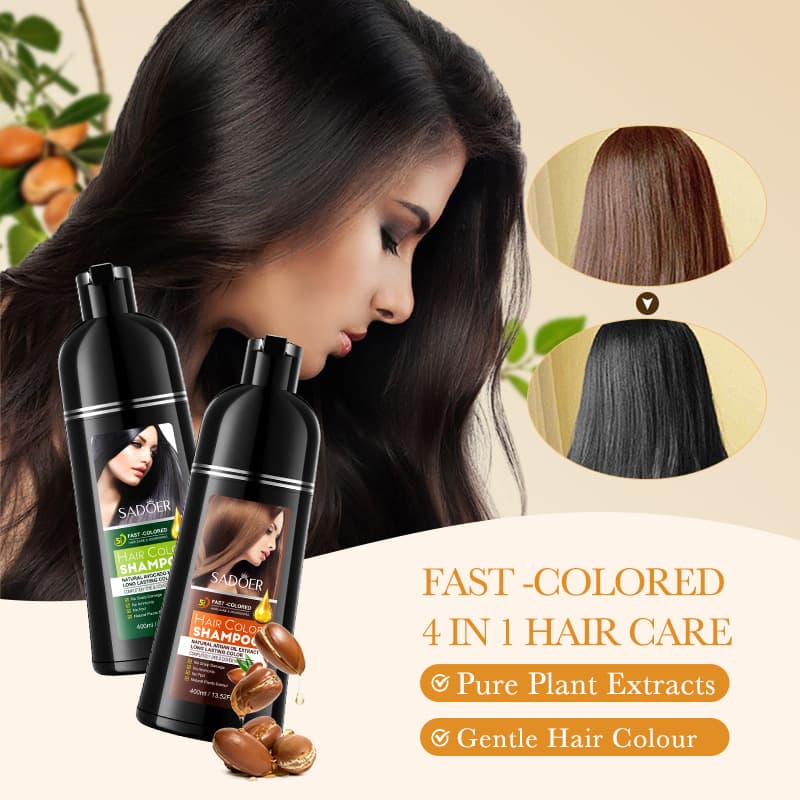 SADOER Argan Oil Hair Color Cream, Full English Packaging, Cross-Border Factory Direct Sales