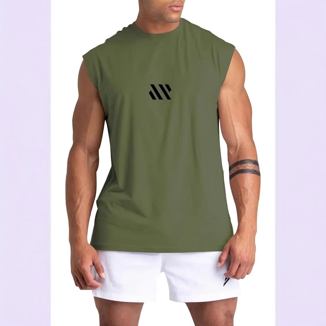 GYM Vest, Workout Sleeveless, Sleeveless Vest, Running Weight, Loose Solid Color, Breathable New Men's Style