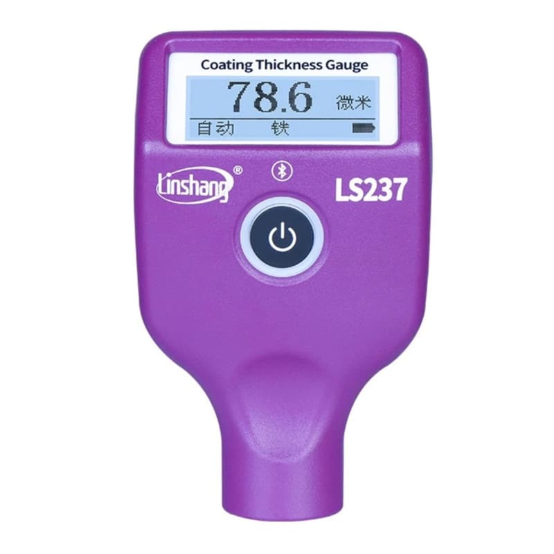 Linshang LS237 rechargeable paint meter, high-precision used car paint inspection with iron powder/putty coating thickness measurement