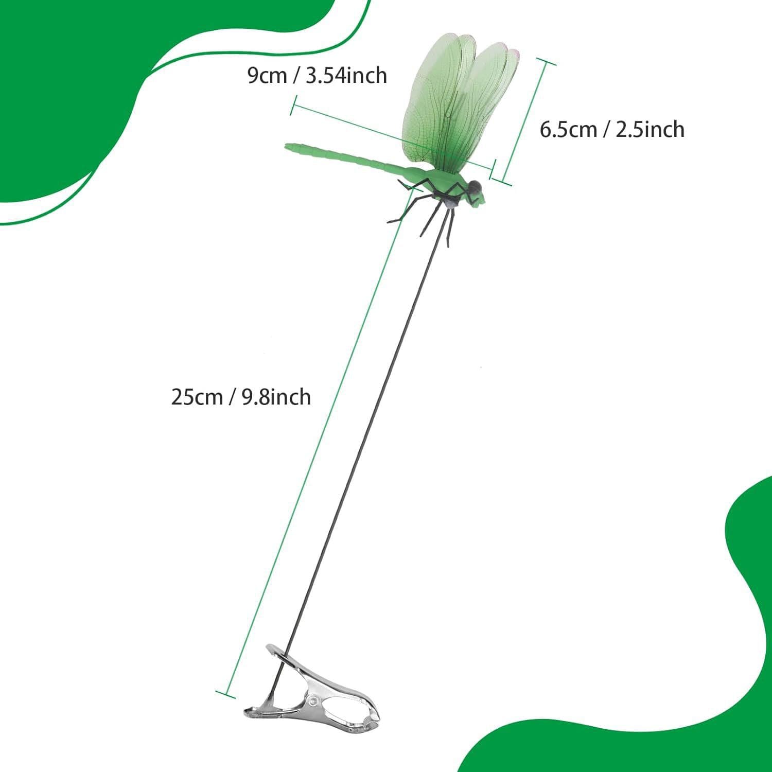 Cross-border Plug-in Clip Simulation Dragonfly Home Decoration Dragonfly Butterfly Gardening Decoration Wall Sticker Background Gardening Decoration