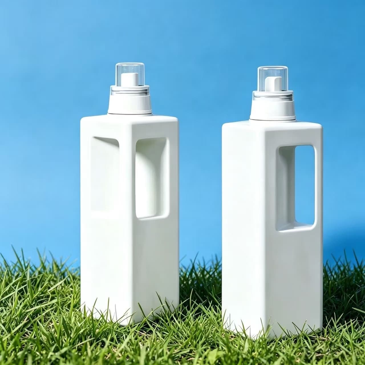 Factory Stock 1L PE Laundry Detergent Dispensing Bottle 1.25L Household Cleaner Fabric Softener Refill Bottle Liquid Plastic Bottle